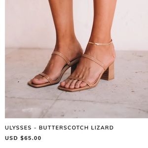 BILLINI - Butterscotch Heel Size 9 NEVER WORN